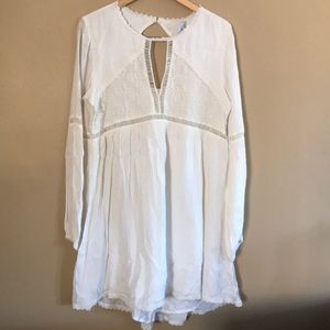 White patrons of peace dress